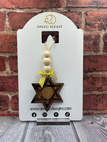 Menorah Star Ornament